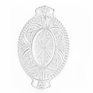 Vintage Anchor Hocking Clear Glass Pickle / Olive Dish